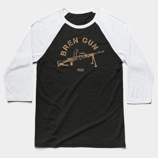 Bren Light Machine Gun | World War 2 Weapon Baseball T-Shirt by Distant War